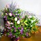 Artificial Flowers, Fake Outdoor UV Resistant Plants Faux Plastic Greenery Shrubs Indoor Outside Hanging Planter Home Kitchen Office Wedding Garden Decor (Magenta)